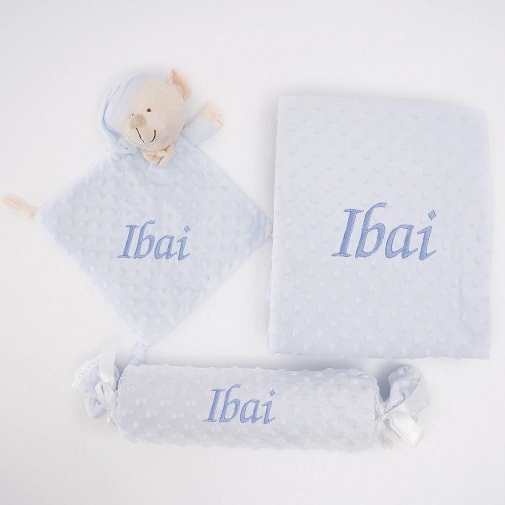 Manta y Doudou y Caramelo 3 piezas Basic Nanetes - Nanetes #